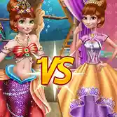 Anna Mermaid Vs Princess