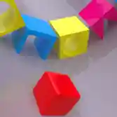 Colorful Shape Tunnel