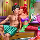 Mermaid Sauna Flirting